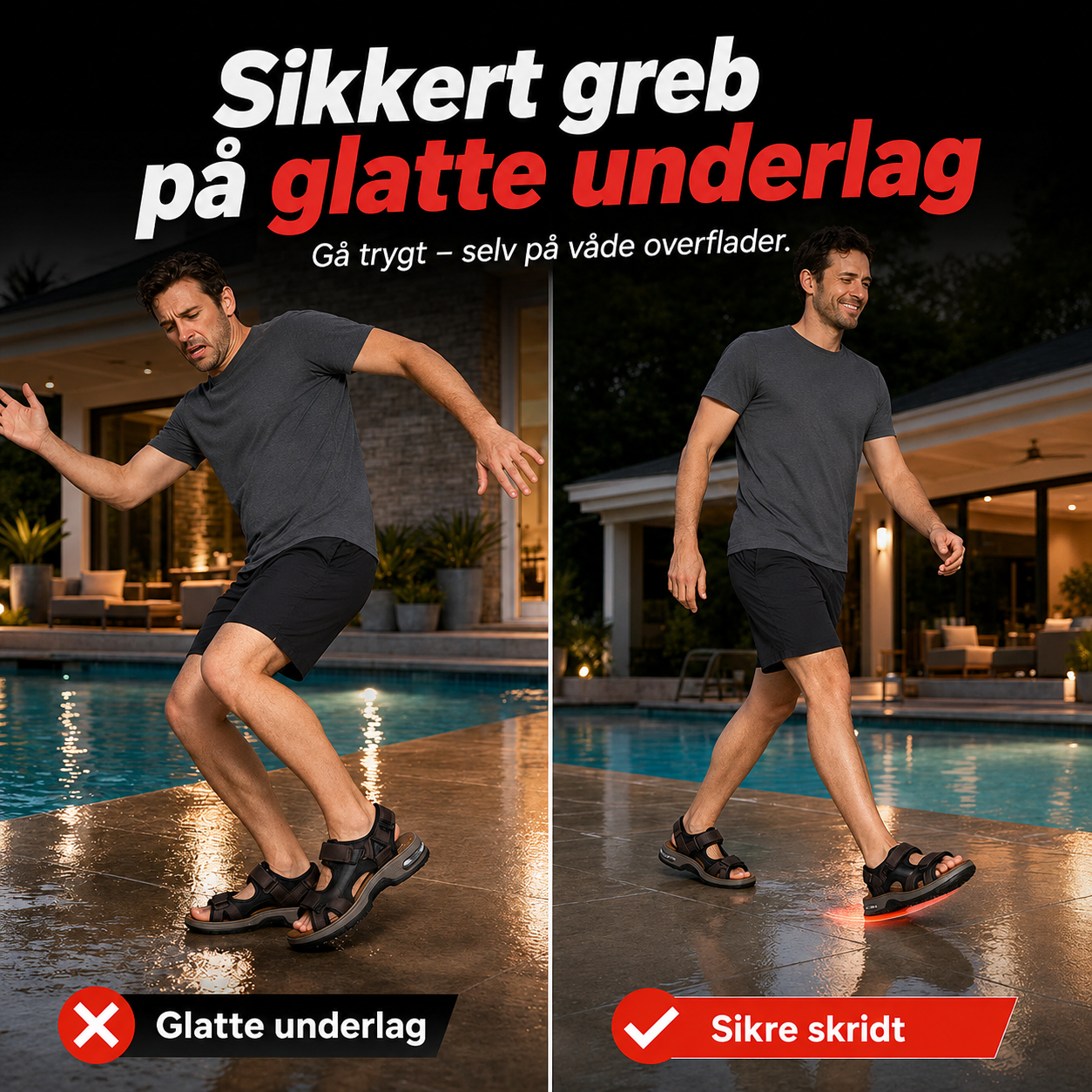 THE HARRISON | Komfortable sandaler med stødabsorbering
