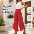 THE FLORÈNE | Luftige bukser med vide ben